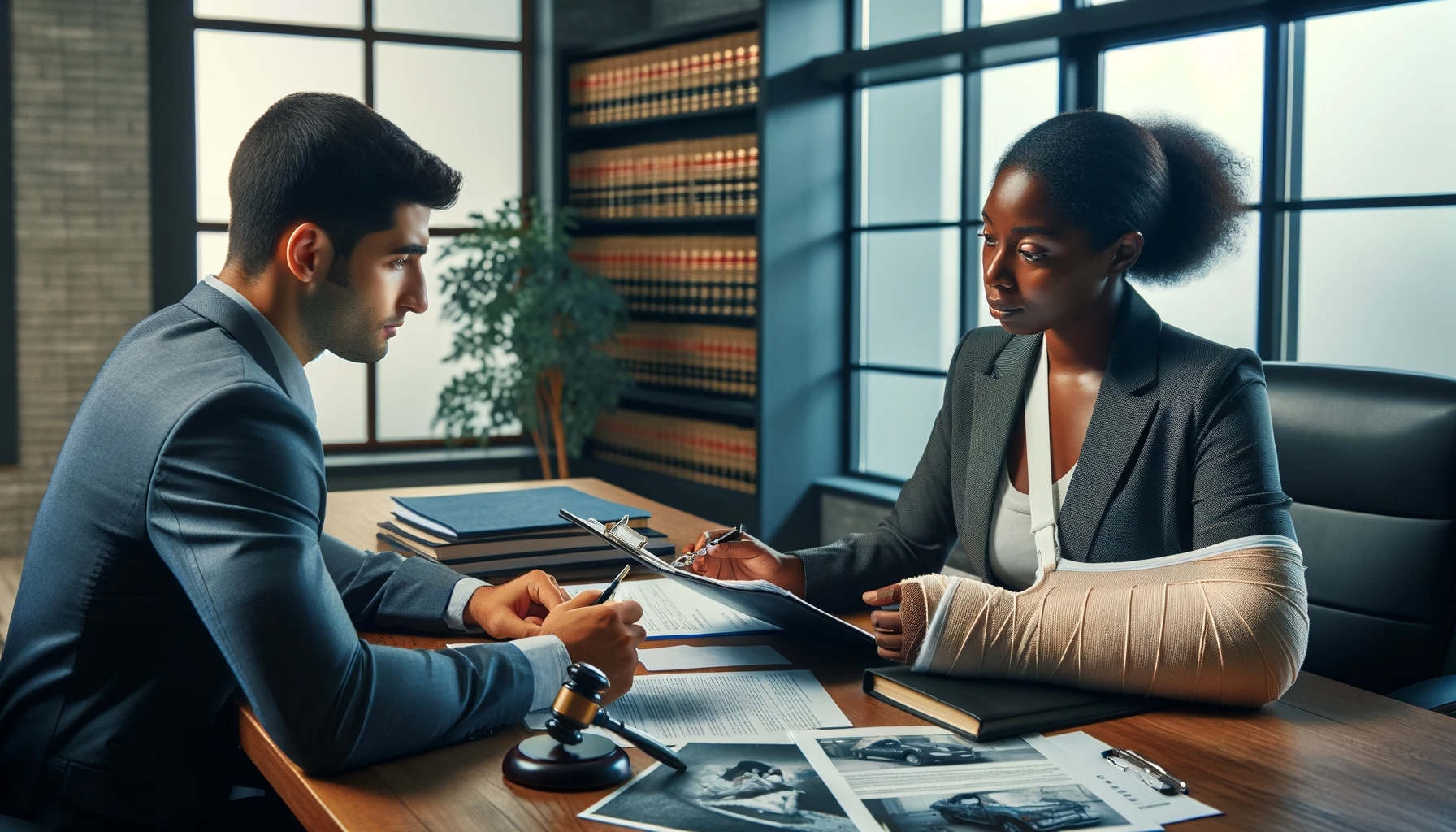 service-04 dalle-2024-01-04-220134-a-realistic-photo-illustrating-the-topic-unlocking-compensation-a-guide-to-seeking-injury-claims-after-a-car-accident-the-scene-is-set-in-a-law-fi